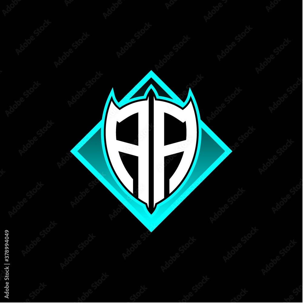 A A letter shield with square protection logo as a sweetener A A letter shield with square protection logo as a sweetener