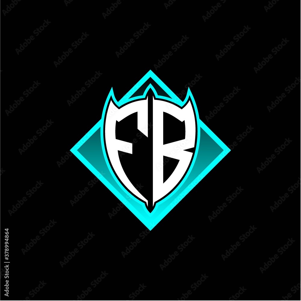 F B letter shield with square protection logo as a sweetener F B letter shield with square protection logo as a sweetener