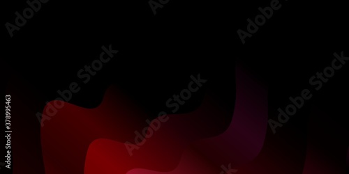 Dark Blue, Red vector pattern with curved lines. Colorful abstract illustration with gradient curves. Pattern for commercials, ads.