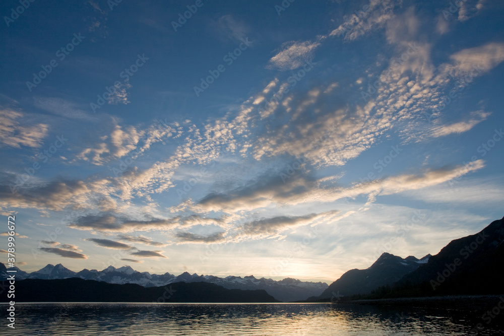 Midnight Sunset, Glacier Bay National Park, Alaska