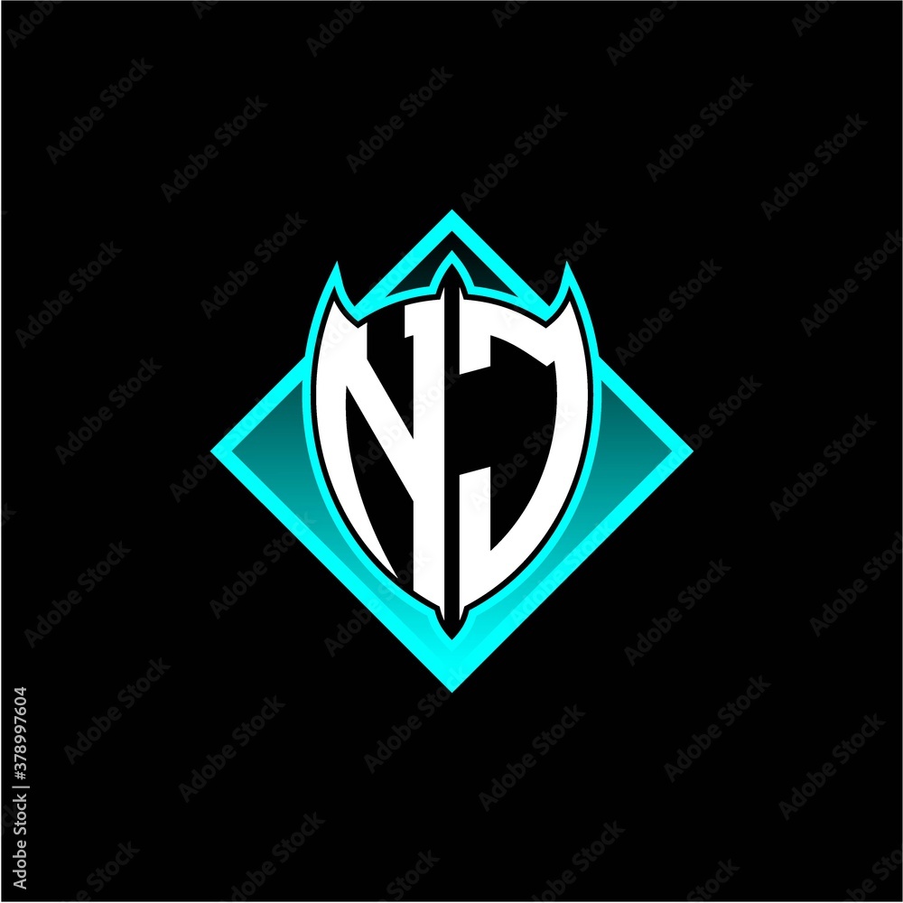 N J letter shield with square protection logo as a sweetener N J letter shield with square protection logo as a sweetener