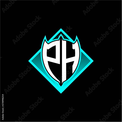 P H letter shield with square protection logo as a sweetener