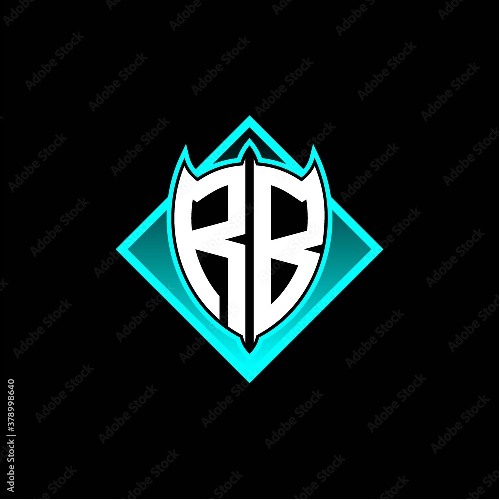 R B letter shield with square protection logo as a sweetener R B letter shield with square protection logo as a sweetener