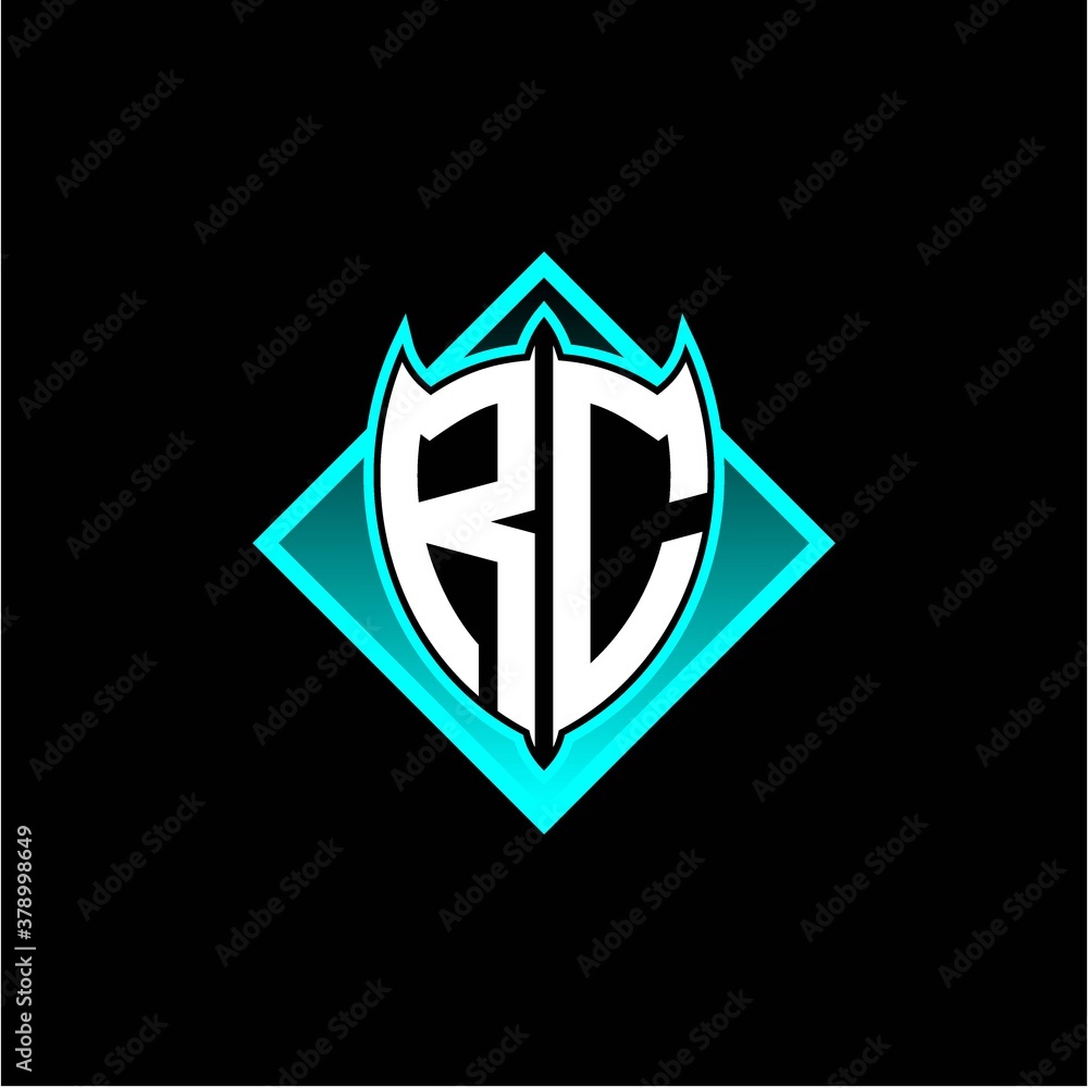 R C letter shield with square protection logo as a sweetener R C letter shield with square protection logo as a sweetener