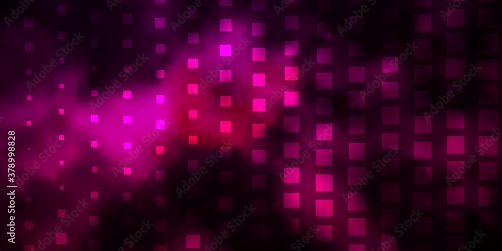 Dark Pink vector background with rectangles. Abstract gradient illustration with colorful rectangles. Pattern for commercials, ads.
