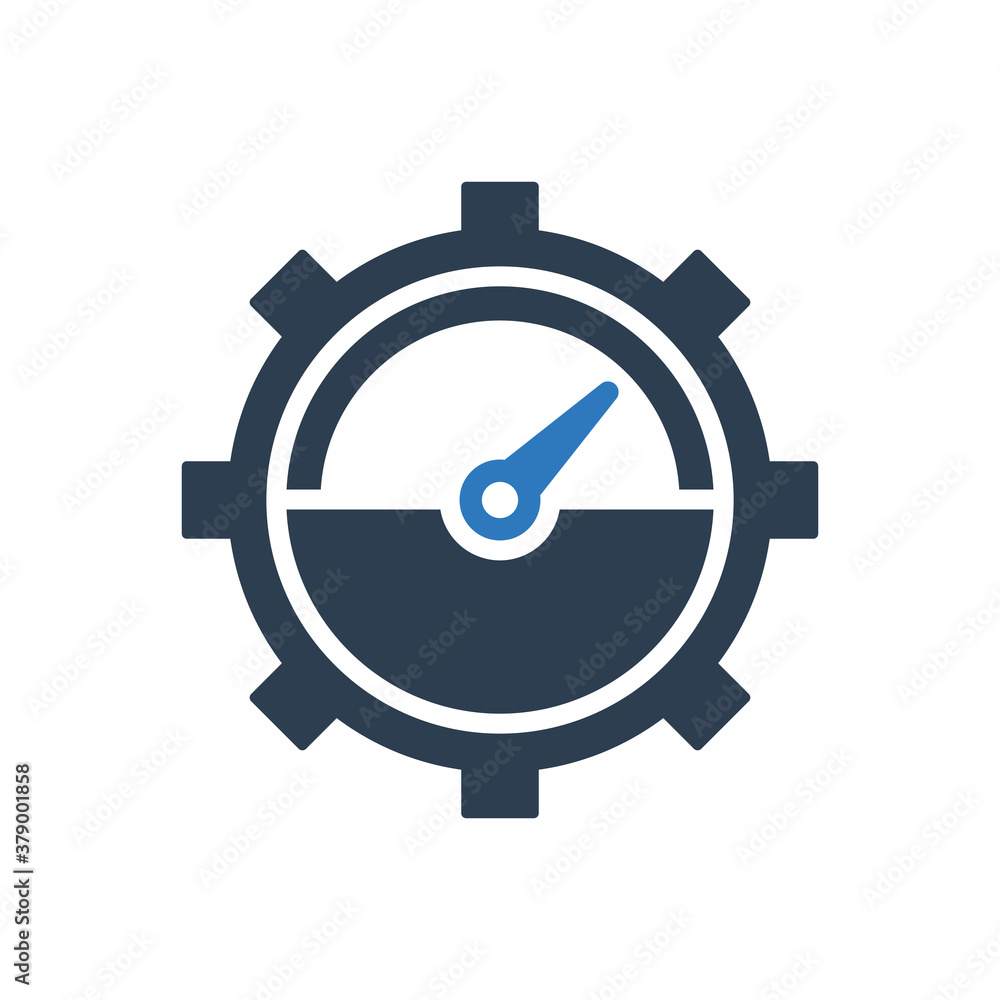 Configuration performance icon, speedometer icon Configuration performance icon, speedometer icon