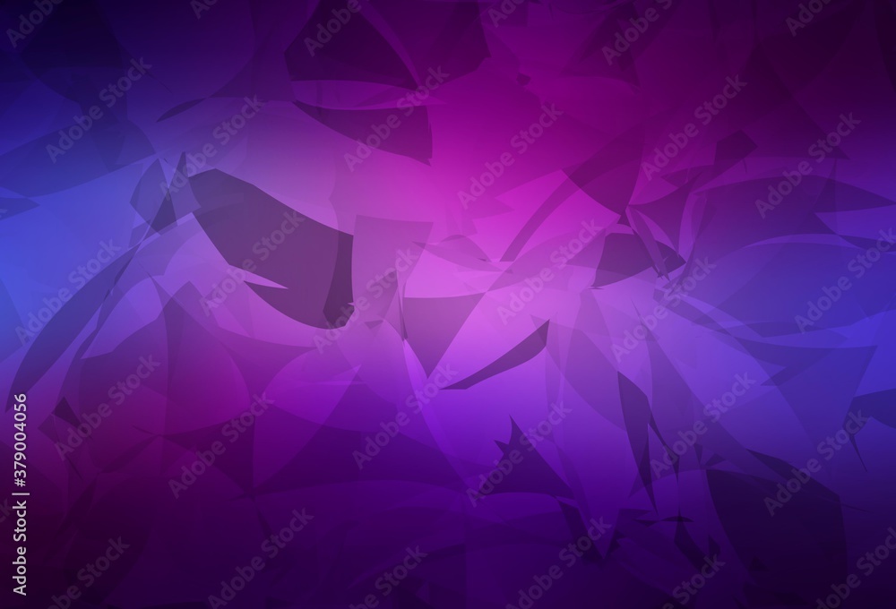 Obraz premium Light Purple, Pink vector pattern with random polygonals.