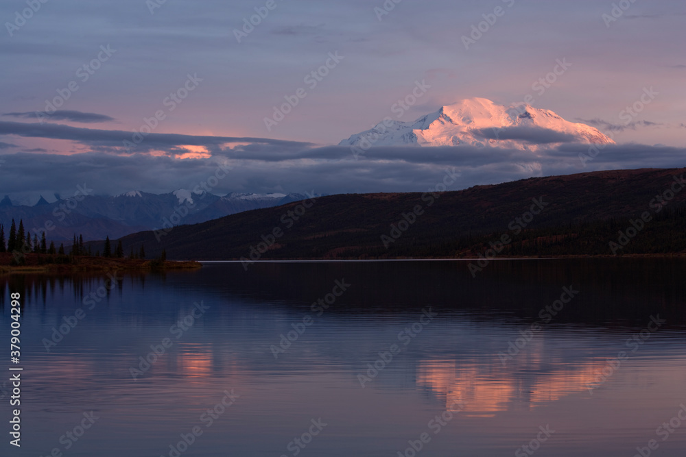 Mount McKinley and Reflection Pond, Denali National Park, Alaska