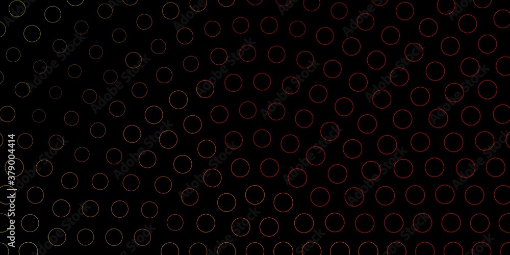 Dark Green, Red vector background with spots. Modern abstract illustration with colorful circle shapes. New template for a brand book. Dark Green, Red vector background with spots. Modern abstract illustration with colorful circle shapes. New template for a brand book.