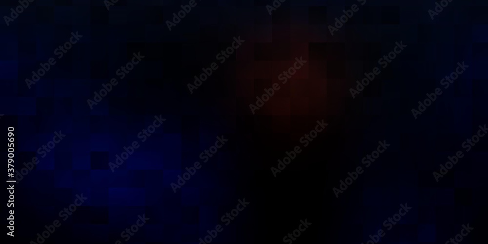 Dark blue, yellow vector background with random forms.