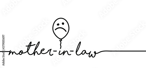 Slogan Worried mother in law Vector icon icons sign fun Scolded the old woman Senior Seniors grandmother grand mother-in-law conflict motivation relationship problems home problem support evaluation