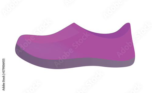 Purple sea shoe. vector illustration