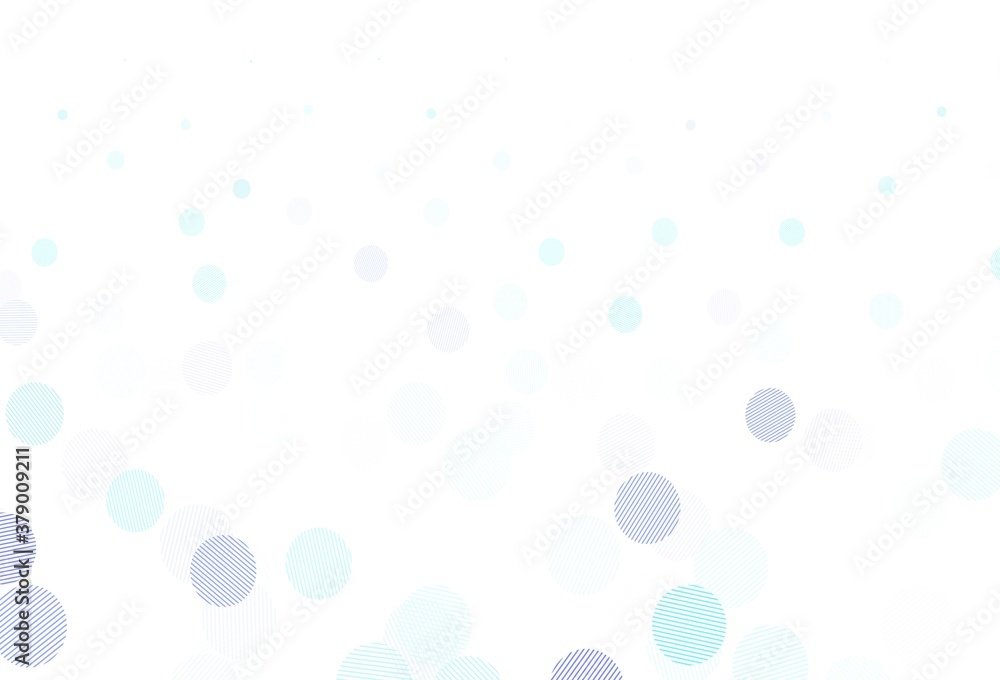 Light Pink, Blue vector template with circles.