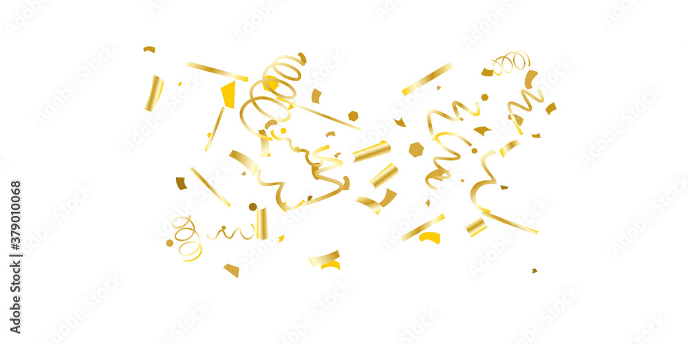 Golden confetti. Golden confetti.