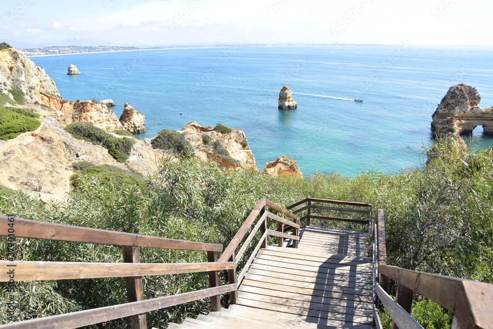 Naklejka premium Praia do Camilo, algarve, portugal