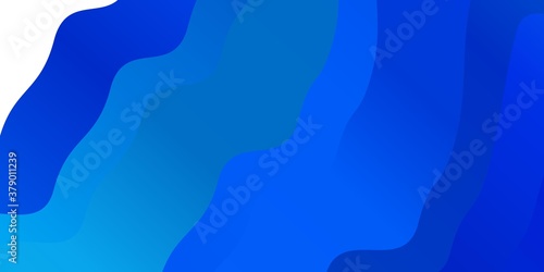 Light BLUE vector texture with wry lines. Bright illustration with gradient circular arcs. Pattern for commercials, ads.