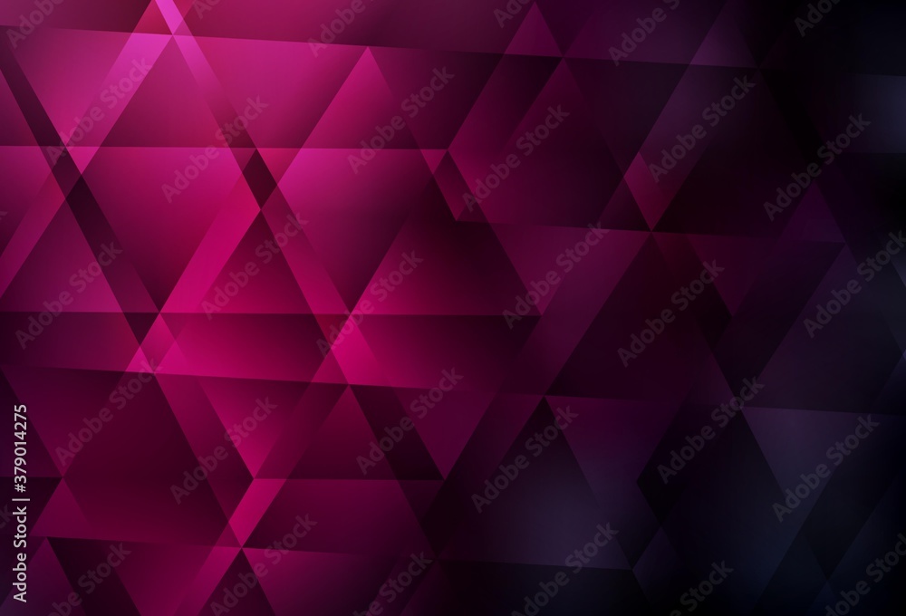 Dark Pink vector polygon abstract background. Dark Pink vector polygon abstract background.