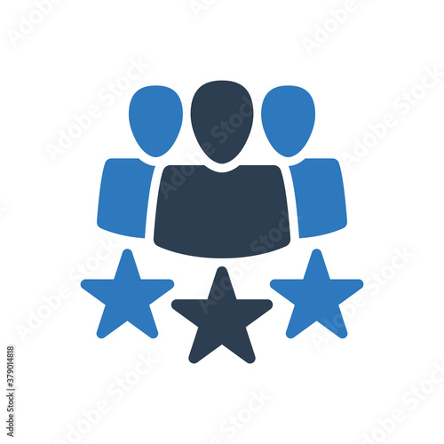 users rating icon, customer review icon