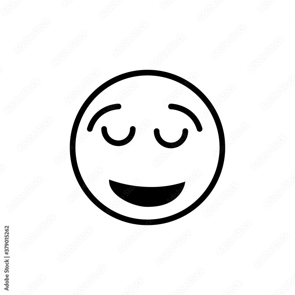 emoticon icon on white background emoticon icon on white background