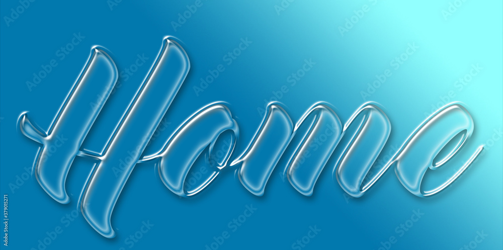 Obraz premium Abstrakt Hintergrund, Wort, Zuhause, Glas, Beschriftung