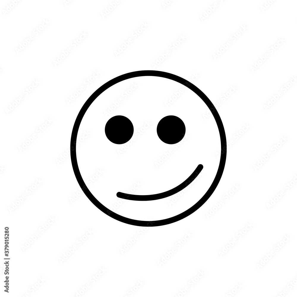 Fototapeta premium emoticon icon on white background
