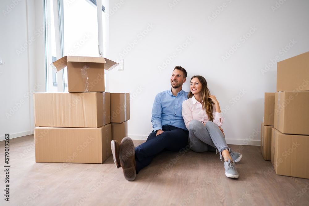 Couple Moving Into New House Couple Moving Into New House