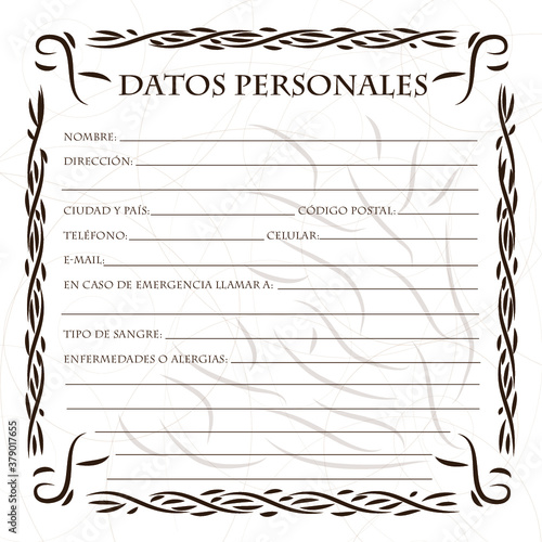 Datos personales