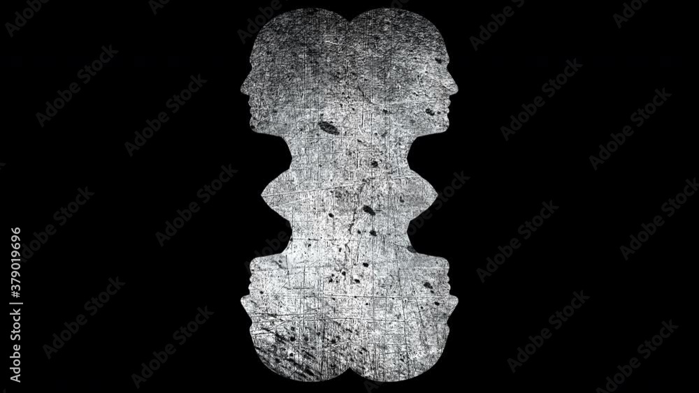 Composition of heads with grunge textures, computer generated. 3d rendering of abstract backdrop Composition of heads with grunge textures, computer generated. 3d rendering of abstract backdrop