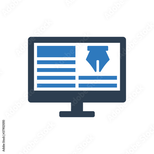 Article blog writing icon