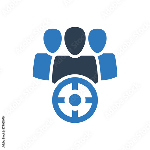customer target icon - users target icon 
