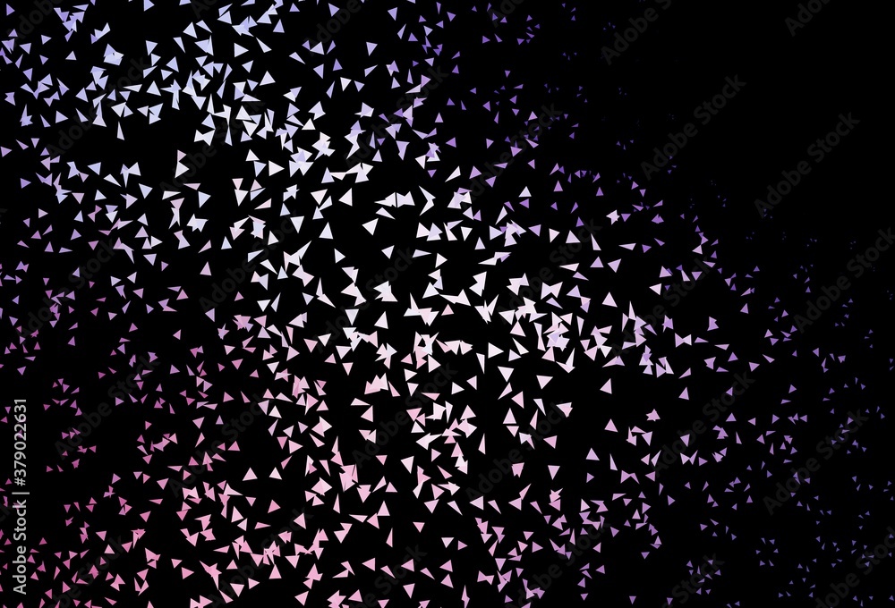 Dark Purple, Pink vector background with triangles. Dark Purple, Pink vector background with triangles.