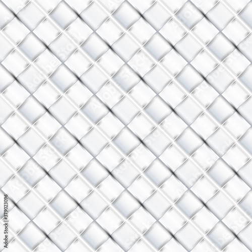 Simple, smooth surface, black and white color tone, seamless argyle shapes background.