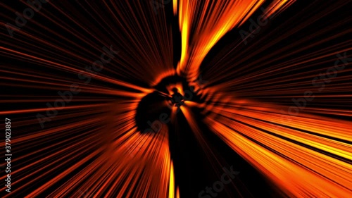 Down the orange tunnel VJ loop 2