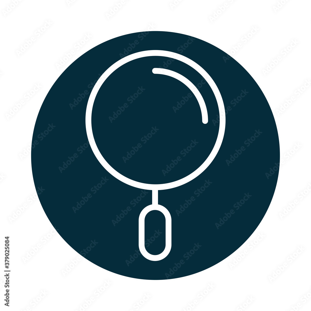 search icon, magnifying glass research discovery block and line icon search icon, magnifying glass research discovery block and line icon