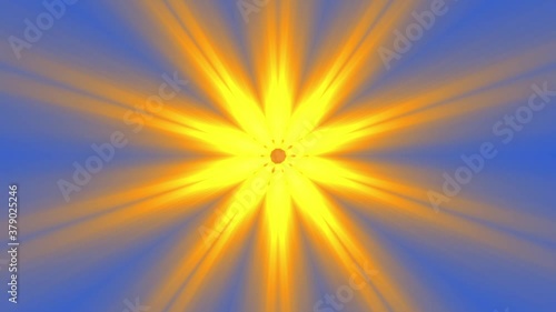 Abstract Sun Solar Mandala Background 1