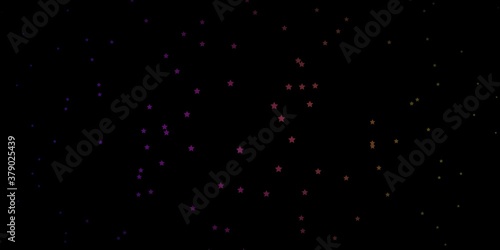 Dark Pink, Yellow vector layout with bright stars. Blur decorative design in simple style with stars. Pattern for websites, landing pages.