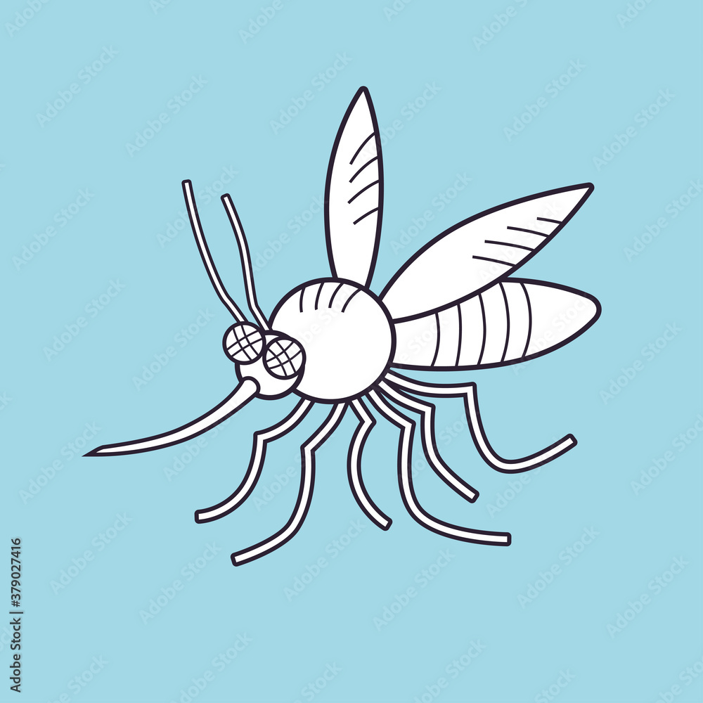 Mosquito cartoon icon Mosquito cartoon icon