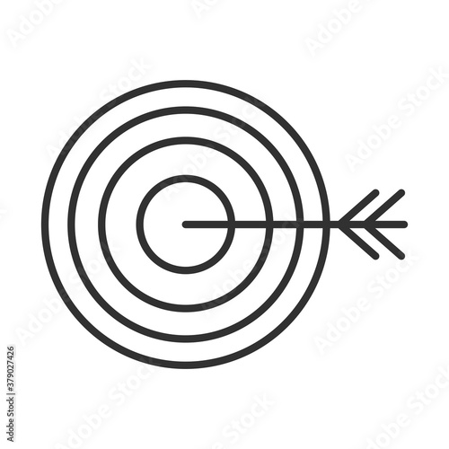 data analysis, financial business target strategy line icon