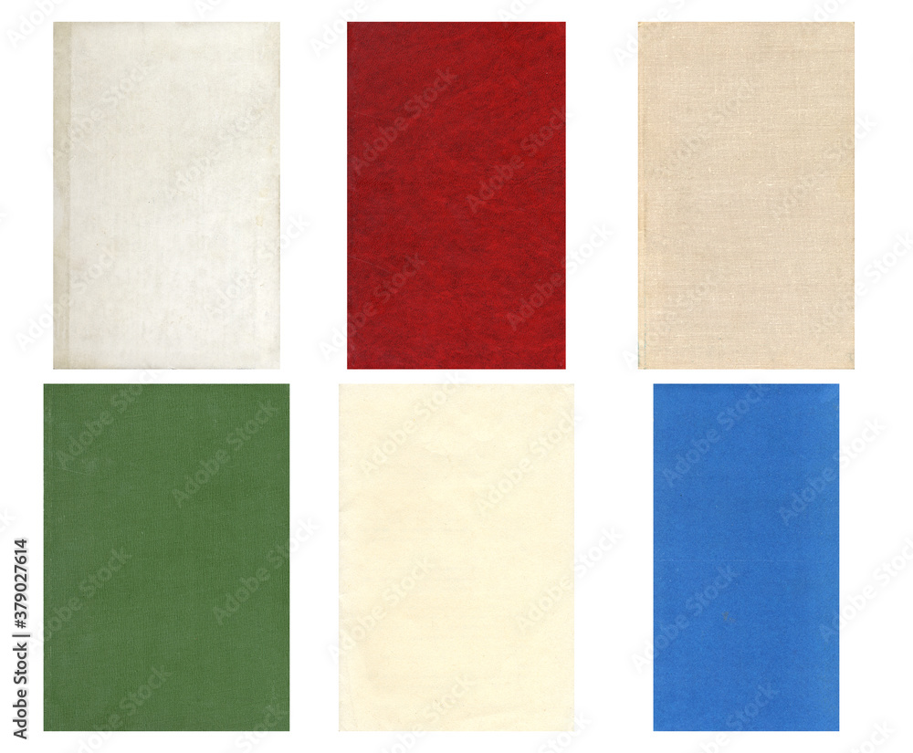 Paper and textile textures set. Blank old pages with rough faded surface. Perfect for background and vintage style design. Empty place for text. Paper and textile textures set. Blank old pages with rough faded surface. Perfect for background and vintage style design. Empty place for text.