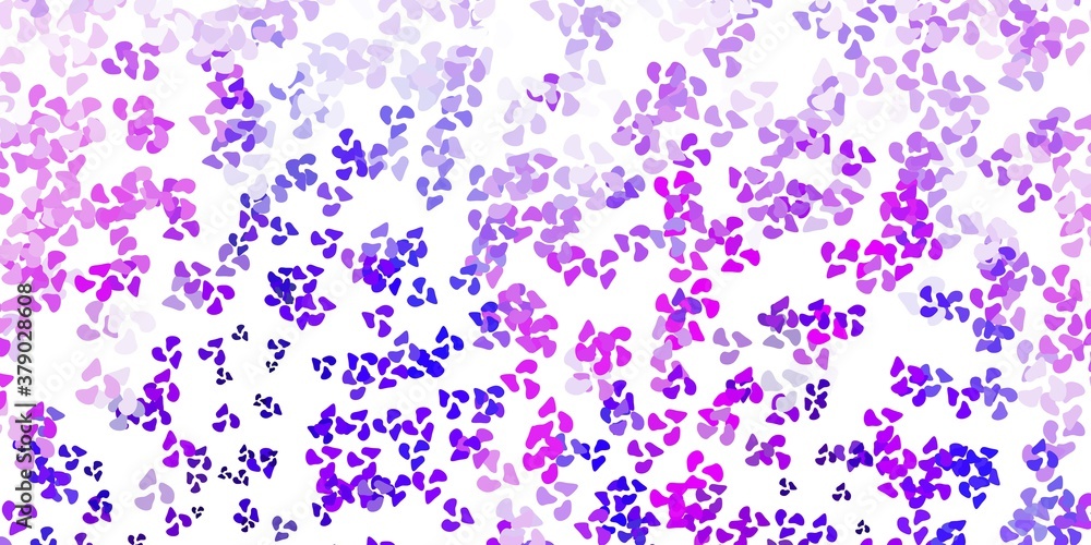 Light purple, pink vector pattern with abstract shapes. Light purple, pink vector pattern with abstract shapes.