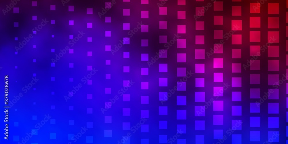 Dark Blue, Red vector texture in rectangular style. Abstract gradient illustration with colorful rectangles. Pattern for busines booklets, leaflets