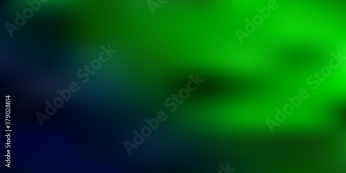 Dark green vector blurred backdrop.