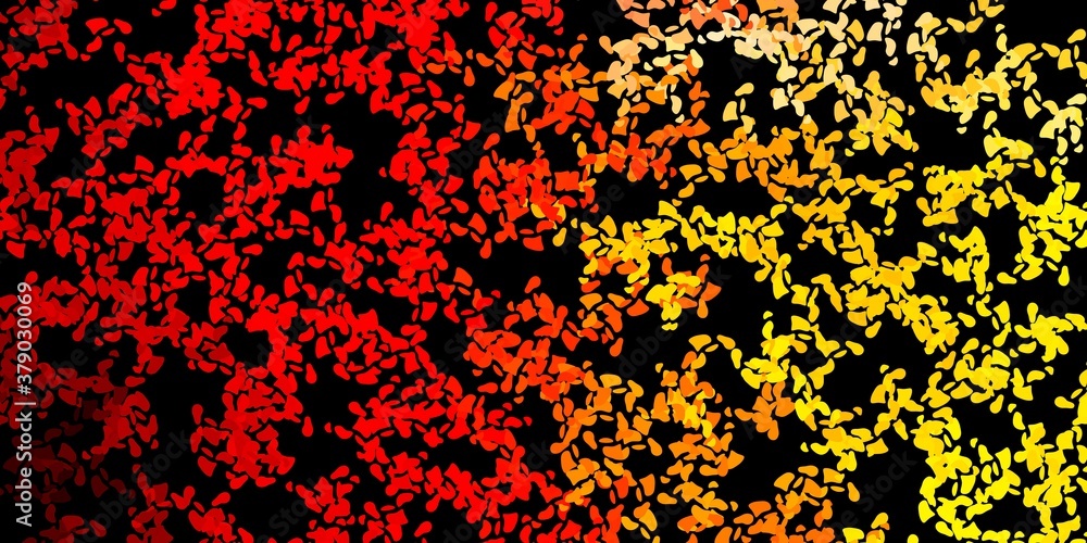 Dark red, yellow vector template with abstract forms. Dark red, yellow vector template with abstract forms.