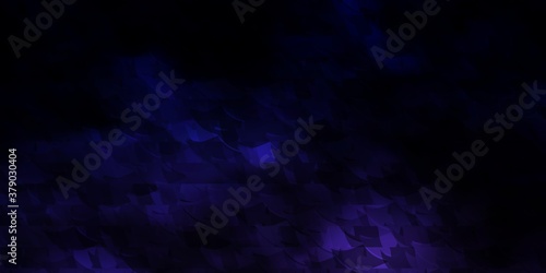 Dark Purple vector texture with triangular style.