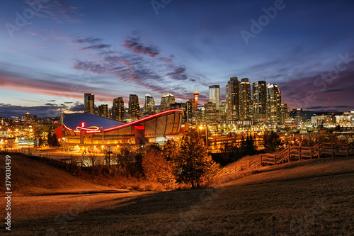 Calgary Skyline at dusk