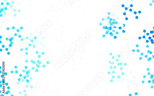 Light BLUE vector texture with artificial intelligence concept.