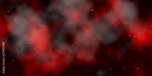 Dark Pink, Red vector pattern with abstract stars. Modern geometric abstract illustration with stars. Design for your business promotion.