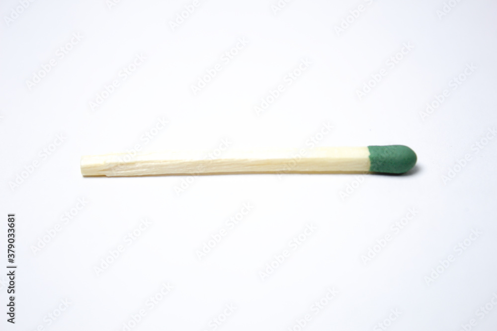 Wooden match with white background Wooden match with white background