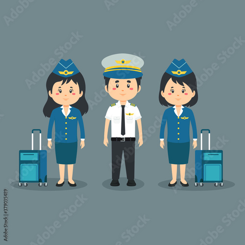 Pilots and Flight Attendants Character