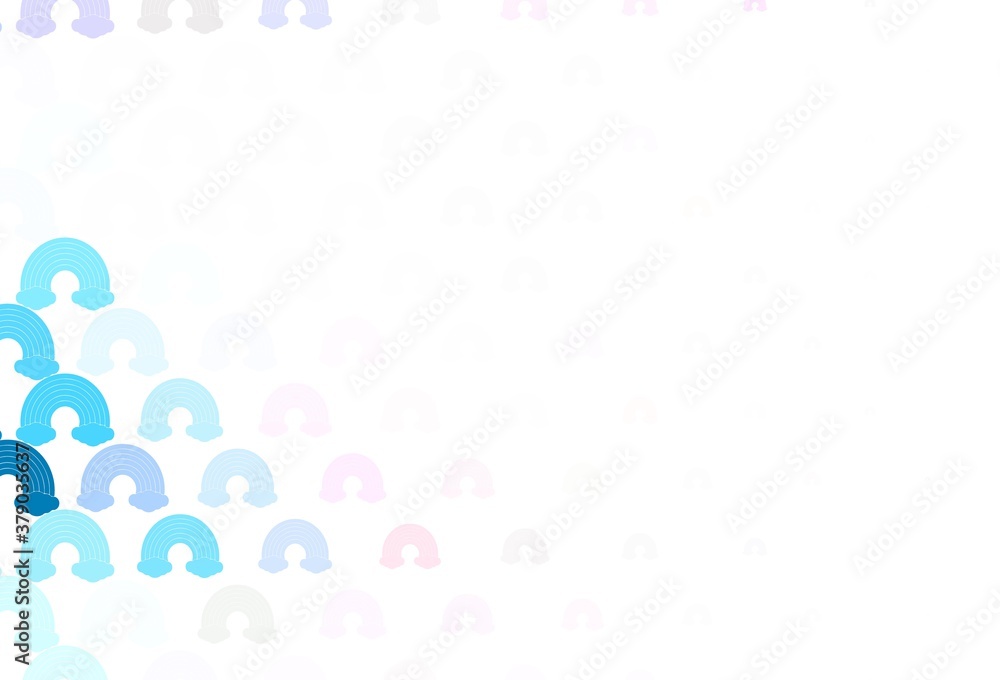 Light Pink, Green vector template with rainbow signs. Light Pink, Green vector template with rainbow signs.